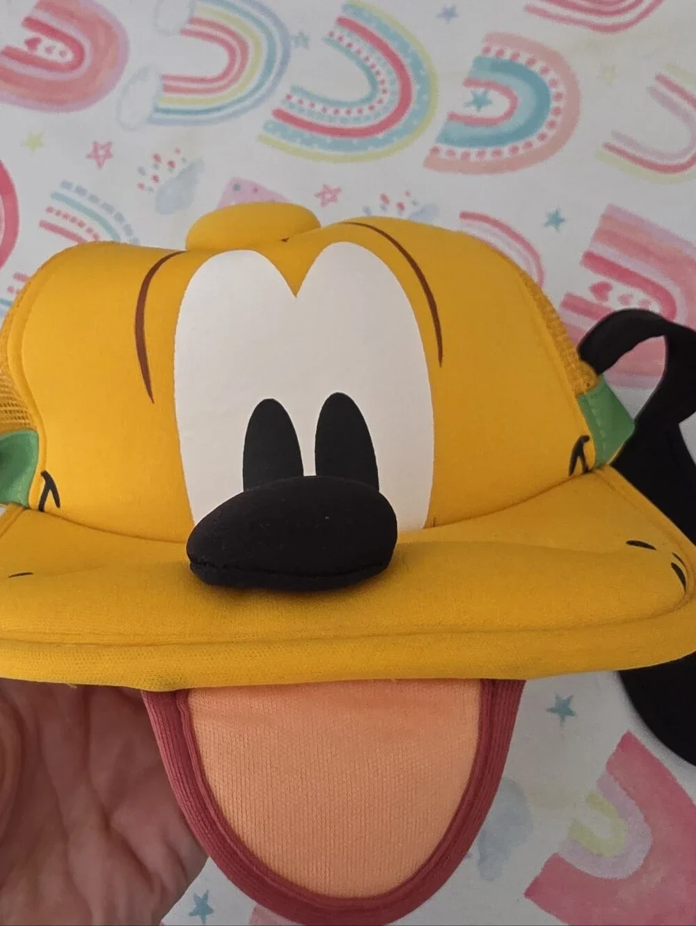 Disney Pluto Character Hat with Ears and Glass Cup